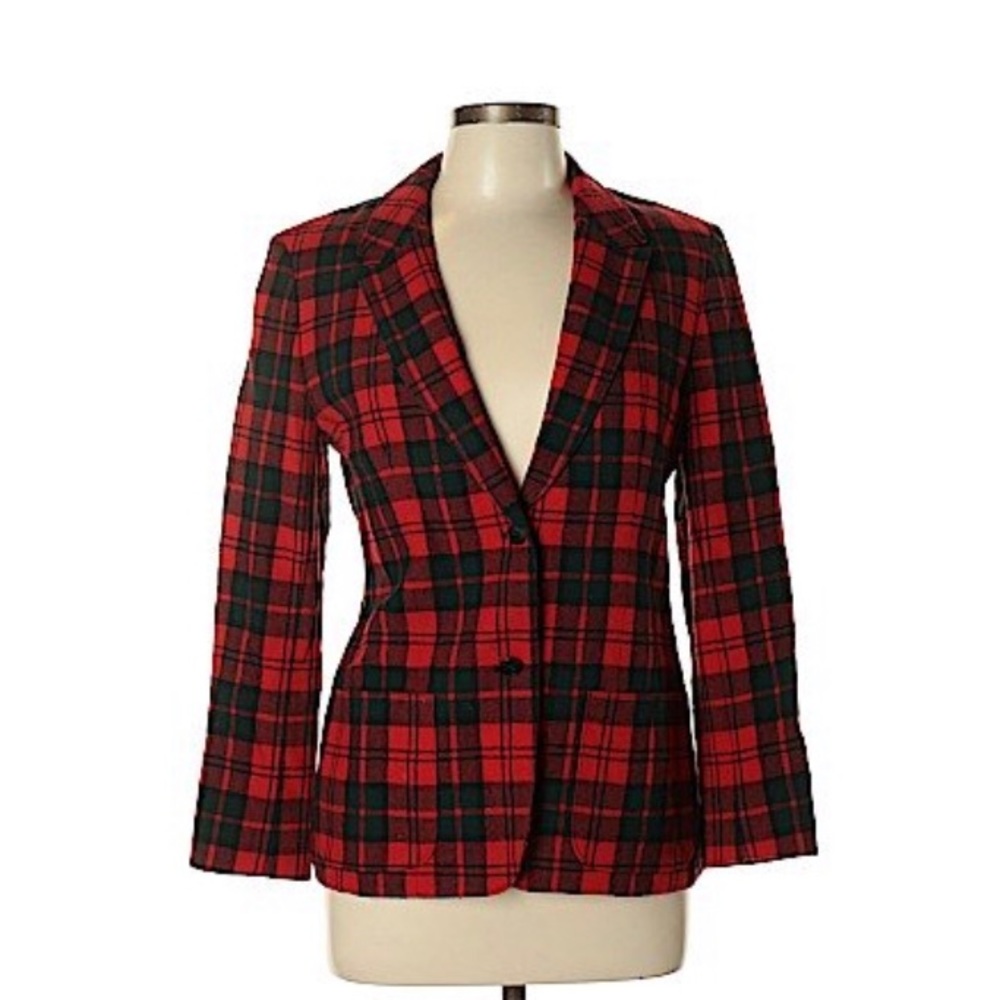 Pendleton Wool Plaid Blazer